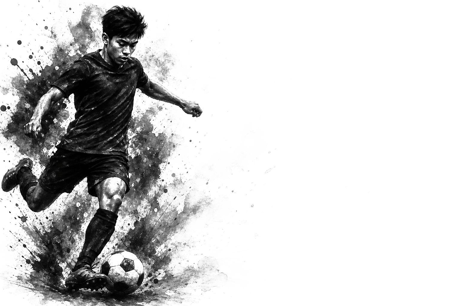 Filipino soccer player in motion